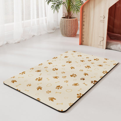 Water-absorbing quick-drying mat