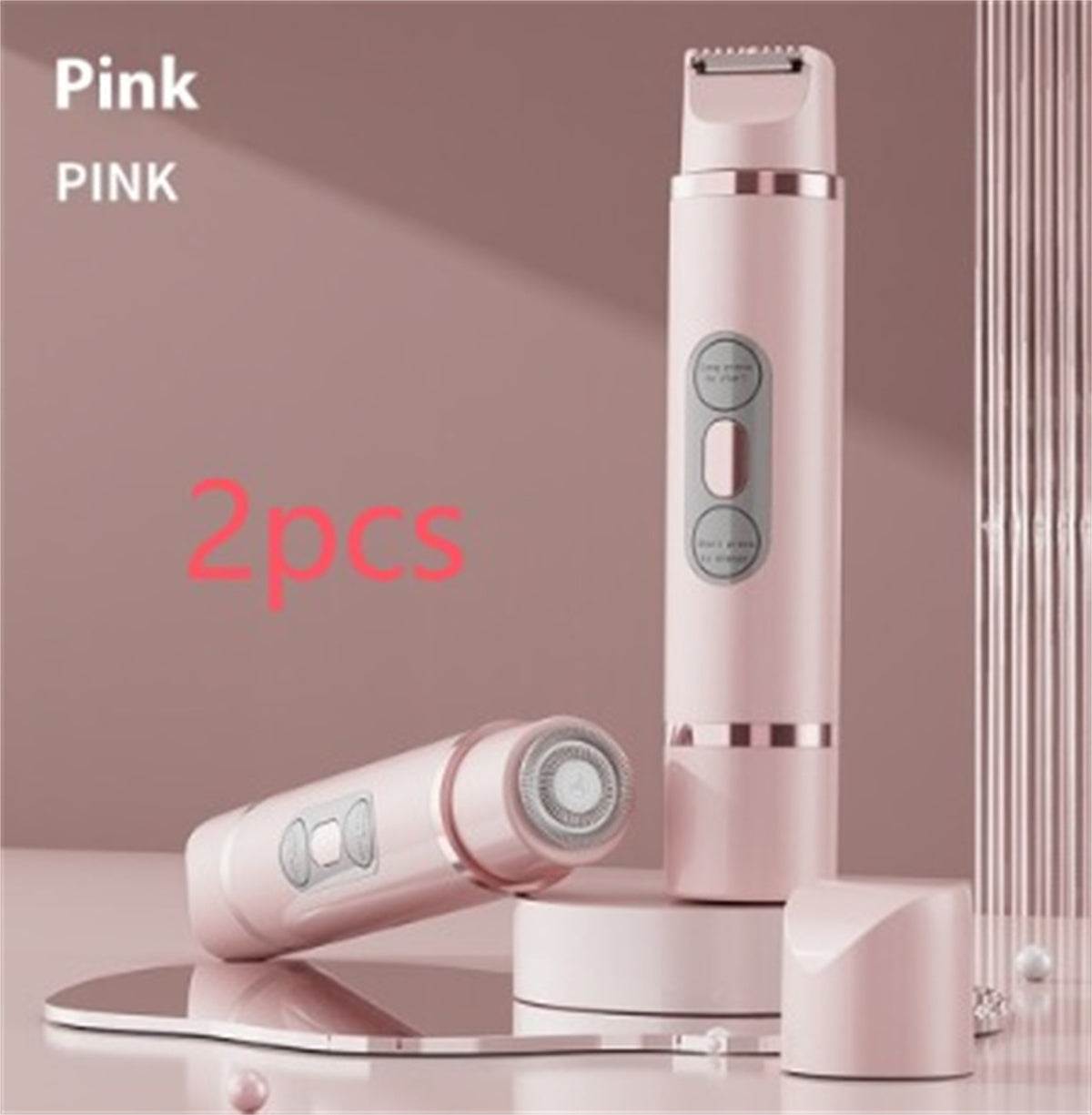 Dual-Head Electric Shaver Painless Women's Epilator Bikini Hair Removal Device Automatic Hair Trimmer Underarm Facial Lips Leg - Noman Store LLC