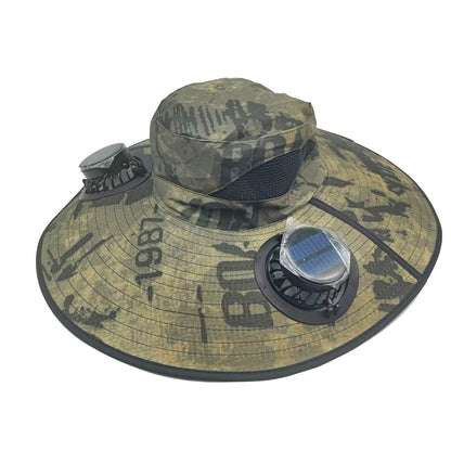 Solar USB Fan Hat with Dual Cooling and Sun Protection - Noman Store LLC