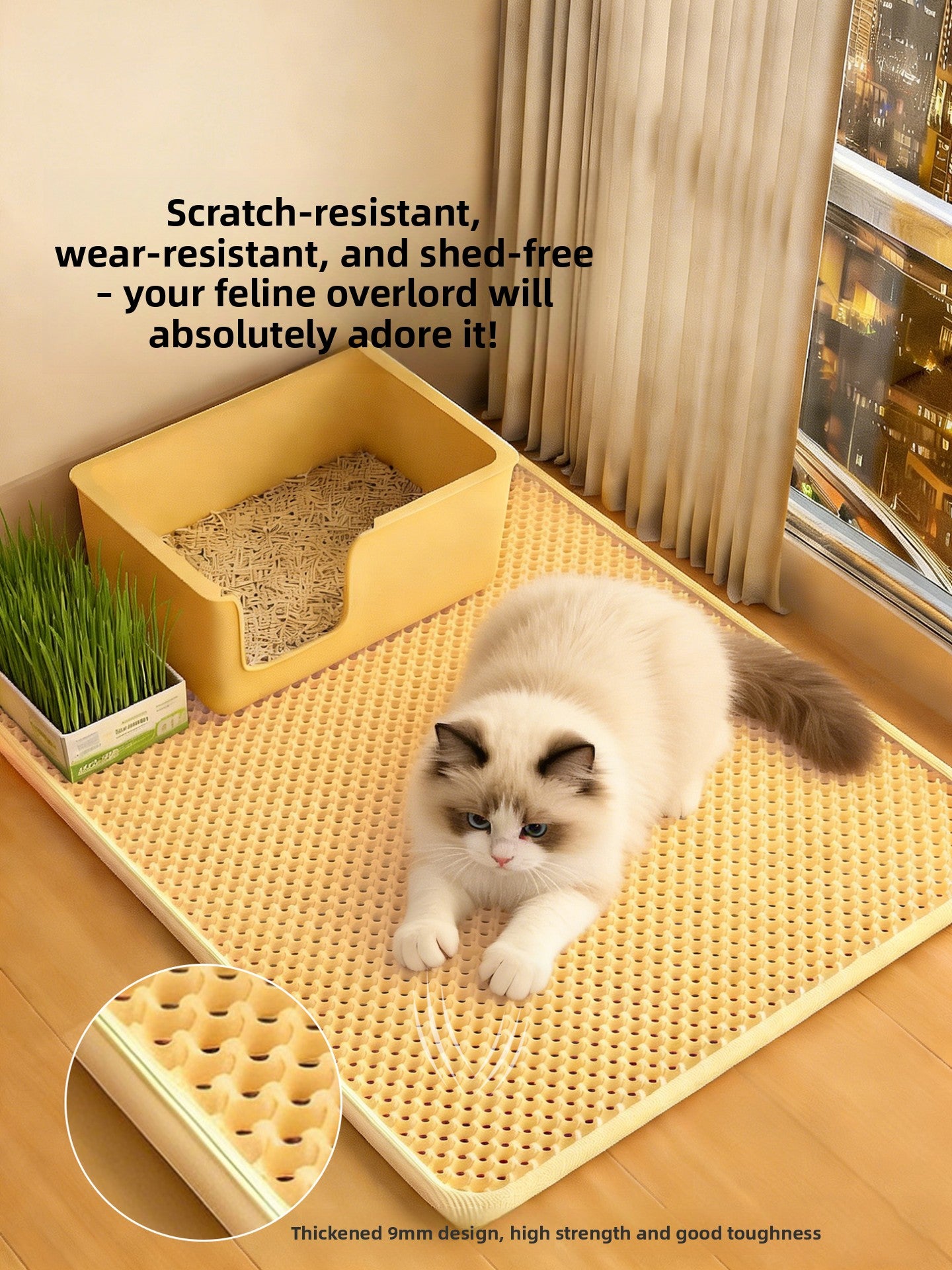 Cat litter mat - Noman Store LLC