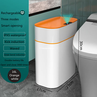 Smart Trash Can With Lid For Bedroom And Living Room Kitchen Storage Box Trash Can Induction Small Car Box Automatic Smart Dustbin Smart Trash Bin - NOMAN STORE LLC