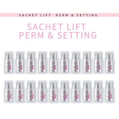 ICONSIGN 10 Pairs Pouch Eyelash Perm Lotion Lashes Lift Quick Perming 5 To 8 Minutes Beauty Makeup Tools - NOMAN STORE LLC