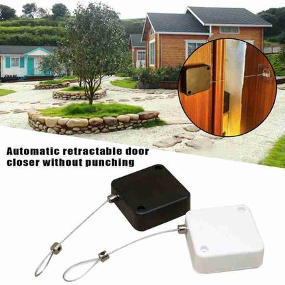 Automatic Door Closer Punch-Free Soft Close Door Closers For Sliding Door Glass Door 500g-1000g Tension Closing Device - NOMAN STORE LLC