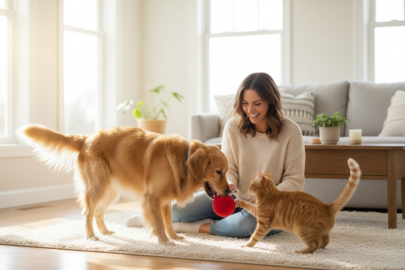 Happy Pet Owner